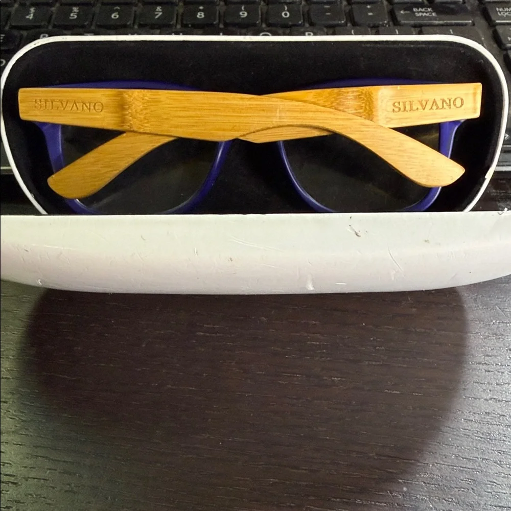 Bamboo Wood Sunglasses unisex Eyewear Carpentier‎ Clear Lens SILVANO Glasses